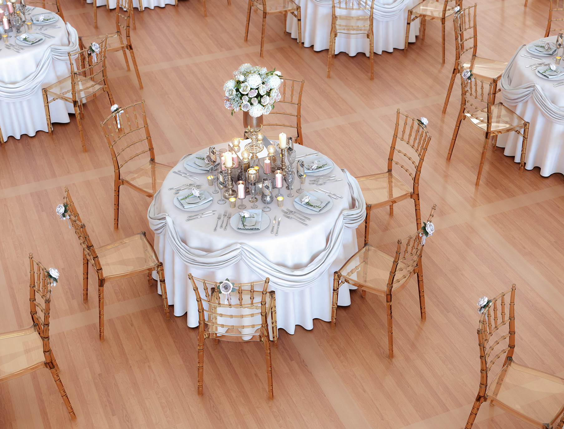 meble bankietowe i weselne, stół weselny, realizacja Ożarów Mazowiecki