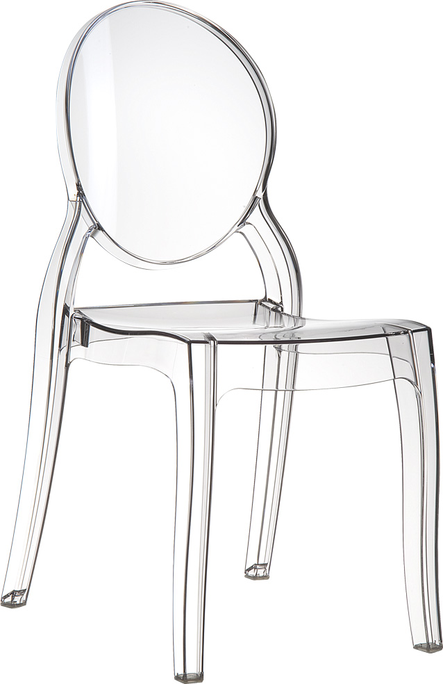 Krzesł plastikowe, transparentne
